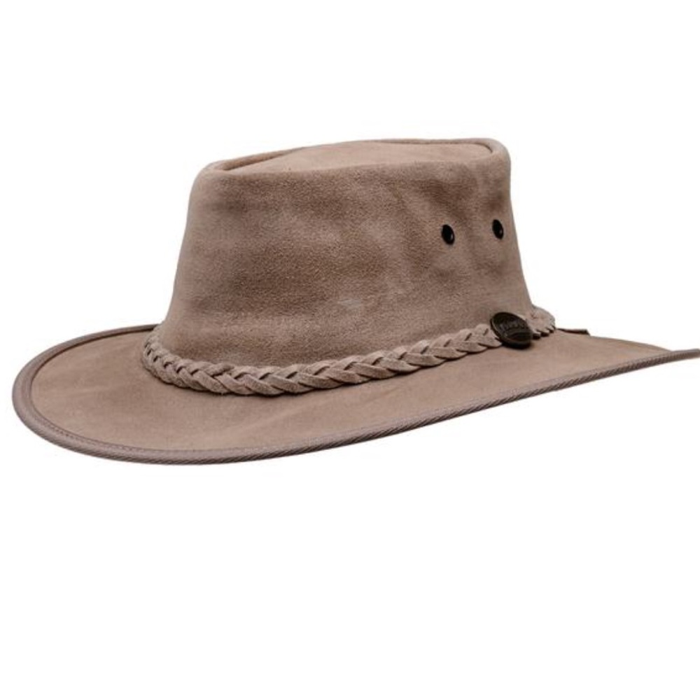 Barmah squashy suede hat